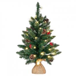Vánoční stromek s osvětlením - 60 cm, 30 LED