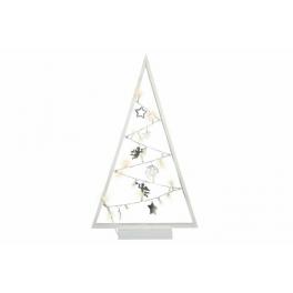 Bílá světelná vánoční dekorace - 20 LED, teple bílá