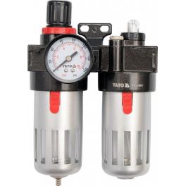 Regulátor tlaku vzduchu s filtrem a přimazáváním 1/4"