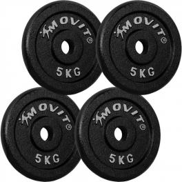 MOVIT® 4x závaží 5,0 kg, litina